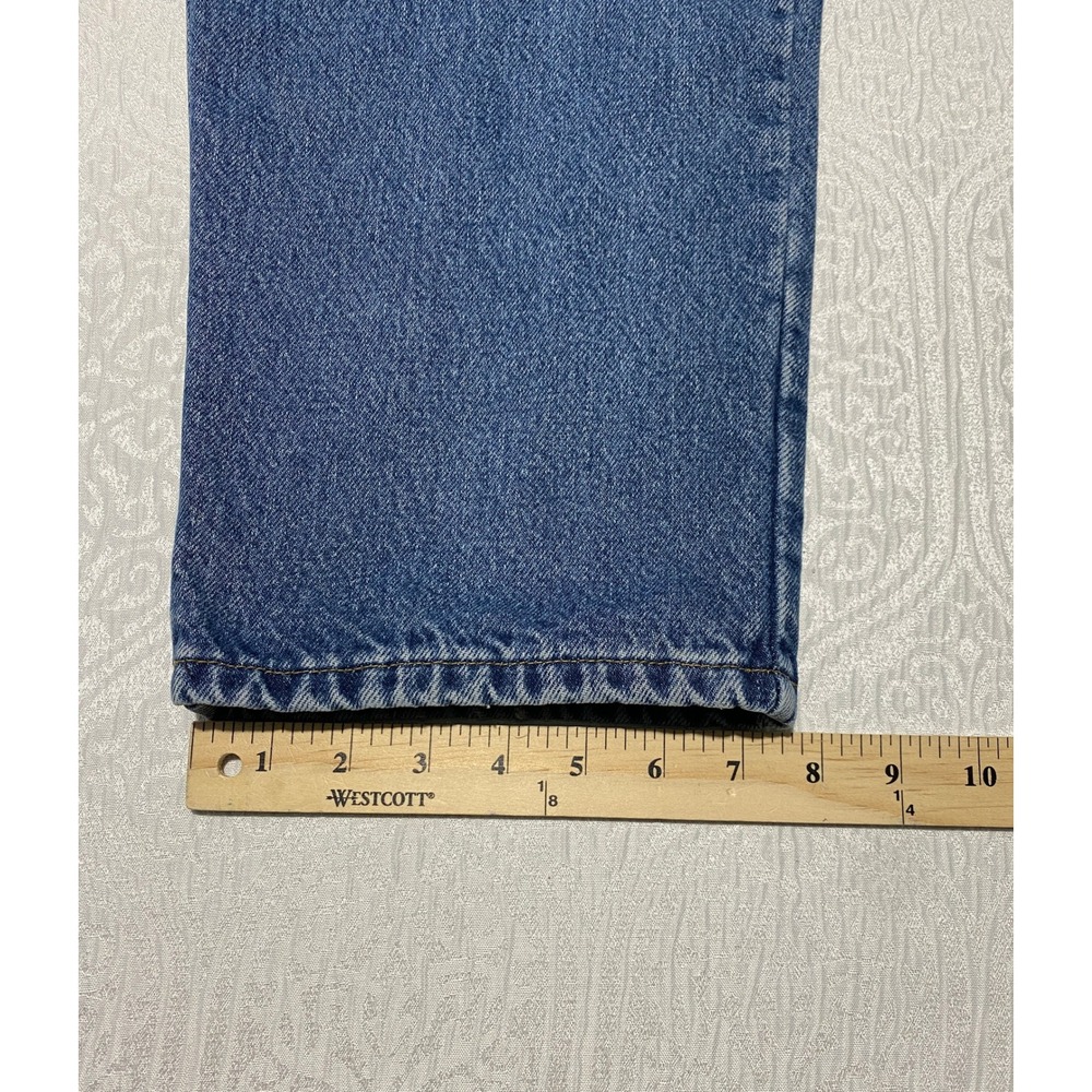 LL Bean Double L Relaxed Fit Jeans Lined Blue Denim Women's 16 Reg Winter Pants - Picture 10 of 10